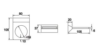Мыльница Rose RG1603 хром